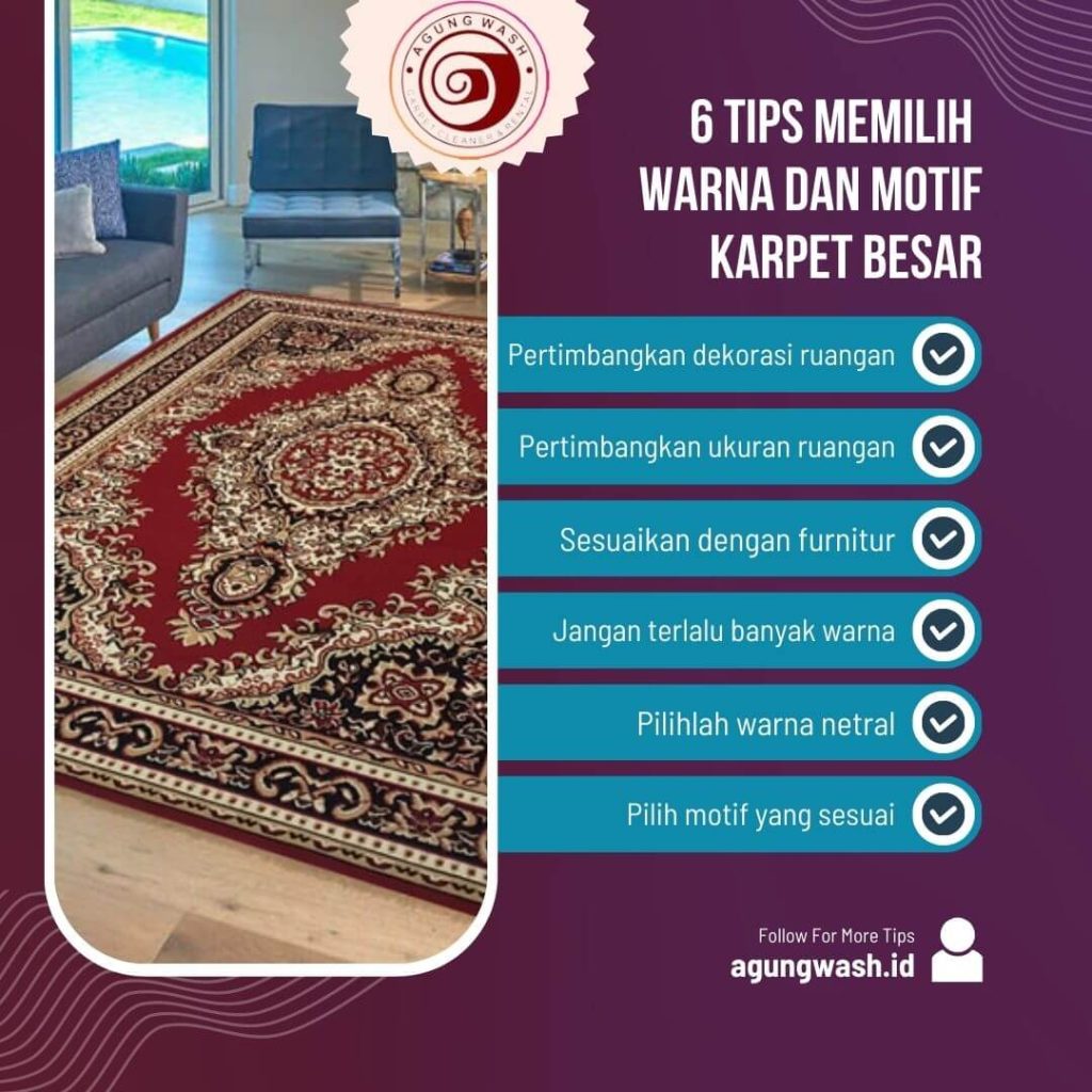 Tips Memilih Warna dan Motif Karpet Besar